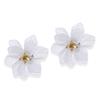 Brincos de flores de férias coreano exagerado Pétala Eterna Face Skinny Ear Drop Internet Popular Super Fairy Ear Clip Mulheres