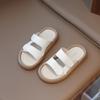 Pantuflas para niños, novedad de verano 2025, zapatillas informales de punta abierta para niños y niñas, zapatillas de playa grandes antideslizantes con fondo suave.
