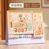 2027 Novo Calendário de Mesa Simples de Papel Calendário de Mesa de Escritório Ornamento Presente Corporativo Empresarial Calendário Mensal Personalizado