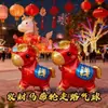 Cavalo do Deus da Riqueza do Ano Novo Festival da Primavera Barraca de Presentes Brinquedo Inflável Infantil Cavalo da Fortuna Vermelho com Rodas e Corda Animal de Passeio Balão