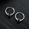 Brincos de Cruzamento para Cintura Pequena para Homens, Brincos Simples e de Alto Padrão em Aço Titânio para Mulheres, Sem Perfuração, Não Desbota, Joia de Orelha Versátil