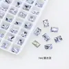 Dongzhou Diamante Cristal Morado Lavanda Para Uñas Boutique de Diamantes Fondo Puntiagudo Cristal K9 Mariposa Popular en Internet Accesorios Populares para Uñas