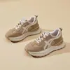 Zapatillas Deportivas Chunky Estilo Internet Celebrity Europeo para Mujer, Estilo Trendy Ins, Novedad Otoño 2025 Moda Coreana Zapatillas Deportivas de Suela Gruesa