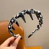 Novo Modelo 2025 Faixa de Cabelo Ondulada Dentada para Mulheres, Presilha de Cabelo Antiderrapante para Lavar o Rosto, Faixa de Cabelo para o Topo da Cabeça, Acessório de Cabelo de Alta Qualidade e Elegante