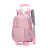 Mochila escolar infantil de geração de peixes naturais, carrinho de escola secundária, mochila de lazer para alunos do ensino fundamental, escada de escalada de seis rodas, impressão de logotipo