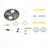 Kit de producción electrónica DIY de giroscopio LED giratorio de escritorio, circuito de luces intermitentes, conjunto divertido para práctica de soldadura en placa de circuito