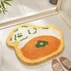 Tapete de Chão Estilo Ins Fresco e Simples para Casa em Falso Caxemira, Tapete Absorvente, Tapete de Banheiro, Tapete de Entrada, Tapete para Pés Não Escorregadio Absorvente de Água