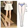 Shorts de Traje Primavera Mujer 2026 Nuevos de Cintura Alta Línea A Pierna Ancha Pantalones Casuales Pantalones Adelgazantes Pantalones Cortos Calientes de Moda