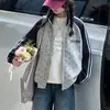 Ropa de Abrigo de Otoño para Niñas Estilo Americano Chaqueta con Cremallera y Cuello Alto 2026 Nuevo Sudadera Deportiva de Otoño para Niños Cárdigan con Cremallera