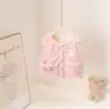 Nuevo chaleco de otoño e invierno: Chaleco sin mangas de dibujos animados de Hello Kitty para niñas, que proporciona abrigo