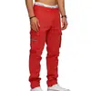 Calça de Trabalho Casual Esportiva Tapered Hip-Hop Masculina Tática de Estilo Europeu e Americano da Amazon, Solta, com Múltiplos Bolsos, Retrô