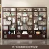 Nuevo Gabinete de Exhibición de Múltiples Niveles Estilo Chino, Estantería de Múltiples Niveles para Sala de Estar, Mueble de Múltiples Niveles, Gabinete de Exhibición de Almacenamiento Divisorio de Té Fondo