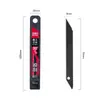 Cuchillo de utilidad Deli 2053 con carcasa metálica de aleación de acero para oficina, cortador de papel multiespecificación, cuchillo de utilidad para cortar película de coche