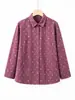 Camisa de Manga Larga de Algodón Puro Nueva Primavera y Otoño 2026 de la Abuela, Ropa para Mujeres de Mediana Edad y Mayores, Top para Madre, Ropa para Señoras Mayores, Tallas Grandes