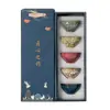 Taza de Té Cerámica Taza de Té Horneada en Horno Taza de Té de los Cinco Elementos con Caja de Regalo Juego de Tazas de Té Souvenir Regalo Pequeño para Clientes