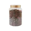 Botella de Plástico PET de 250g para Almacenar Materiales Medicinales Nutritivos, Frasco para Almacenar Cáscara de Mandarina Seca, Frasco de Cáscara de Mandarina con Tapa de Plástico Dorada Galvanizada para Vejiga de Pez