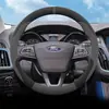 Adecuado para cubierta de volante Ford Focus, gamuza ultradelgada, modelos 12 y 15, cubierta de mango clásica para Focus, uso en todas las estaciones