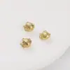 Colgante de Cobre Relleno de Oro de 14K Serie Vida Marina Hecho a Mano para Pulsera Collar Colgante de Caracola Color Zirconio Conserva el Color