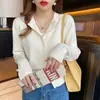 Cardigan de Tricô BM Feminino Fino Estilo Coreano Versátil de Manga Longa para Primavera e Outono de 2026
