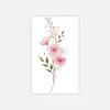 Adesivos de Tatuagem Temporária para Braço com Buquê de Flor de Cerejeira, Estilo Chinês Novo de Nicho, Estilo Estético Ins, Adesivos de Tatuagem Frescos, Novos Produtos Transfronteiriços