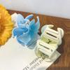 Novo Grampo de Cabelo Flor de Ovo Colorido de Plástico Perfumado Dopamina Flor Doce Elegante Pequeno Estilo Chanel Simples