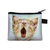 Bolsa de Monedas Linda de Gato Más Vendida Transfronteriza Portatarjetas Infantil Moda Dibujos Animados Estudiante Tendencia Bolsa de Almacenamiento Portátil Venta al por Mayor