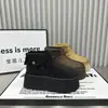 Zapatos Casuales de Moda Estilo Europeo con Suela Gruesa y Strass Completo para Mujer, Nuevo Modelo 2026, Cierre Trasero, Botines Cortos con Forro de Felpa, Zapatos de Plataforma Brillantes con Strass