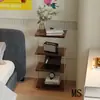 Estante Pequena de Luxo Leve, Armário Estreito para Uso Doméstico na Varanda, Rack de Armazenamento Simples de Madeira Maciça de Chão, Armário de Armazenamento de Parede ao Lado da Cama