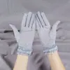 Guantes de Protección Solar de Verano para Mujer, Encaje Delgado, Malla Sexy con Estampado de Leopardo, Elásticos y Elegantes, Protección UV para Conducir en Primavera y Otoño