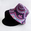 Estilo europeu e americano retro moda caju flor estampada pescador chapéu de rua moda dobrável bacia chapéu dupla face distinto chapéu de sol