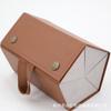 Caja de Almacenamiento de Gafas con Múltiples Compartimentos, Estuche de Cuero para Gafas con Múltiples Compartimentos, Estuche Plegable Hecho a Mano para Gafas de Sol, Portátil