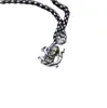Plata de Ley S925 Colgante de Buda Zen Bebé Buda Estilo Literario Retro Chino Estilo Chino Colgante de Collar Ruyi