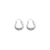 Pendientes de aro pintados en spray con aguja de plata, lujo ligero, de alta gama, modernos y exquisitos, diseño único, accesorios para orejas versátiles y de nicho