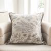 Nueva Funda de Cojín para Sofá Estilo Crema Flor de Chenilla Estilo Europeo Simple Ventana Saliente Mesita de Noche Casa de Huéspedes Cintura