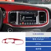 Adecuado para Dodge Charger 2015+ Modificación Interior de Coche Panel Portavasos de Fibra de Carbono Decoración del Volante y Asiento del Pasajero
