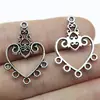 30X21Mm 1.9g Multicolor Venta Caliente Accesorios Vintage Conectores para Pendientes Conectores para Pendientes Corazón de Amor
