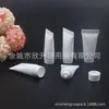 Tubo dispensador blanco de 5 ml para limpiador facial, acondicionador y gel de ducha de 5 ml, tubo tamaño muestra