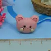 Accesorios de resina Strawberry Rabbit, accesorios de clip de pegamento en crema para manualidades, accesorios de resina, parche para funda de teléfono al por mayor