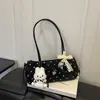 Bolso Único de Lazo Bajo el Brazo para Mujer, Nueva Moda Otoño/Invierno 2026 Bolso de Hombro Versátil de Lunares para el Trabajo y los Viajes