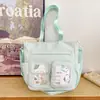 Bolsas Bidimensionais para Meninas com Bom Visual, Bolsas de Estudo Frescas e Doces em Cores de Doce para Meninas, Bolsas Diárias Leves