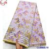 Tecido Brocado Jacquard Antigo Bordado Dupla Face com Fio de Ouro e Prata Renda Brocada Africana