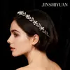 Accesorios para el Cabello Princesa Accesorios de Pedrería Diadema para Niña de las Flores Chica Coreana Cumpleaños Lindo Versátil Diadema de Rendimiento Tocado Hojas