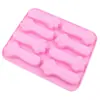 En stock al por mayor molde de galleta de pata de gato de 8 piezas molde de yeso para aromaterapia molde de silicona para chocolate mordedor de bebé trabajador