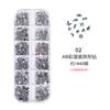 Acessórios para Nail Art 12-Grades Strass Acrílicos de Formato Especial Mini Coração Gota d'Água Laço e Outras Formas Mistas Diamantes de Fundo Plano