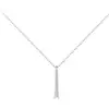 Colgante de moissanita de una palabra en plata de ley 925 con diamante de moissanita de 1 quilate, cadena de clavícula para mujer, suministro transfronterizo.
