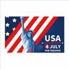 Amazon Día de la Independencia Libertad Americana Pareja Cortina de Puerta Bandera Colgante Pancarta Decoración Guirnalda Personalizada Pancarta Conmemorativa para Puerta