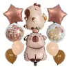 Conjunto de 10 Balões, Balões de Filme de Alumínio, Atacado Transfronteiriço Decoração de Festa de Aniversário Infantil Balões de Desenho Animado Atmosfera