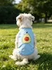 Nuevo Chaleco Estampado de Dibujos Animados Iins Fresco y Transpirable para Perros Pequeños, Adecuado para Todas las Estaciones