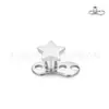 Punto de Anclaje de Titanio F136 Clavo de Implante Subcutáneo Clavo de Clavícula Luna Estrella Corazón Aleación de Titanio G23 Joyería para Piercings