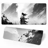 Mousepad estilo pintura a tinta paisagem antiga exclusivo transfronteiriço, tapete de mesa extra grande para teclado de computador gamer, com borda travada estilo chinês
